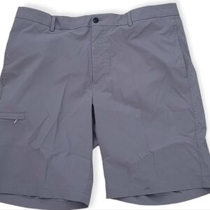 Greg Norman Men's Golf Shorts Gray Size 38 Polyester Spandex Blend.